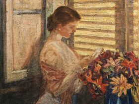 藤島武二《幸ある朝》明治41年（1908）泉屋博古館東京