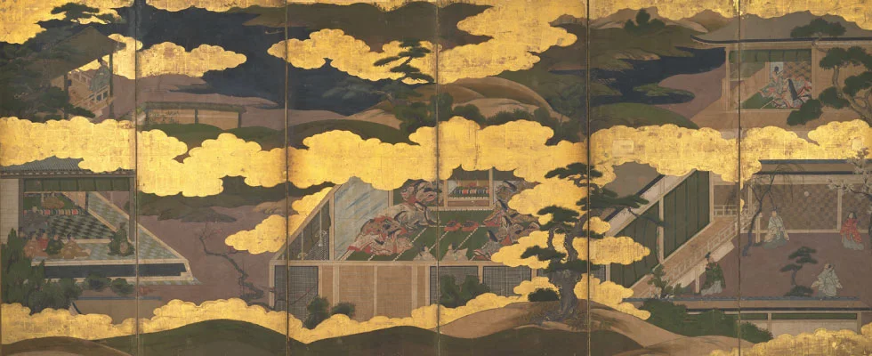 源氏物語図屏風
(大阪歴史博物館蔵)