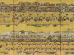 《二条城行幸図屏風》（左隻）　江戸時代（17世紀）　京都市指定文化財　泉屋博古館