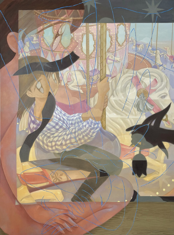 石井海音《投影機 メリーゴーランド》2025年