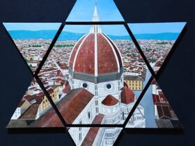 「フィレンツェの街並」53×47cm