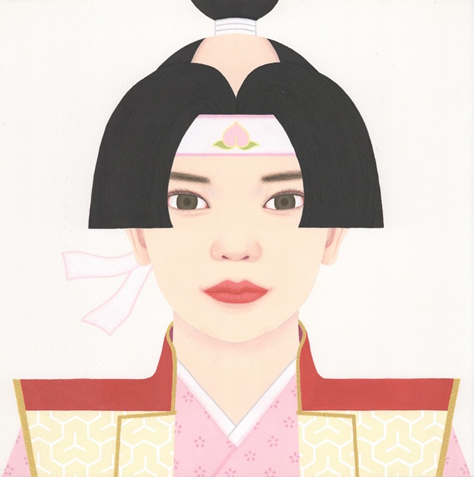 加藤正臣「桃太郎」30×30cm