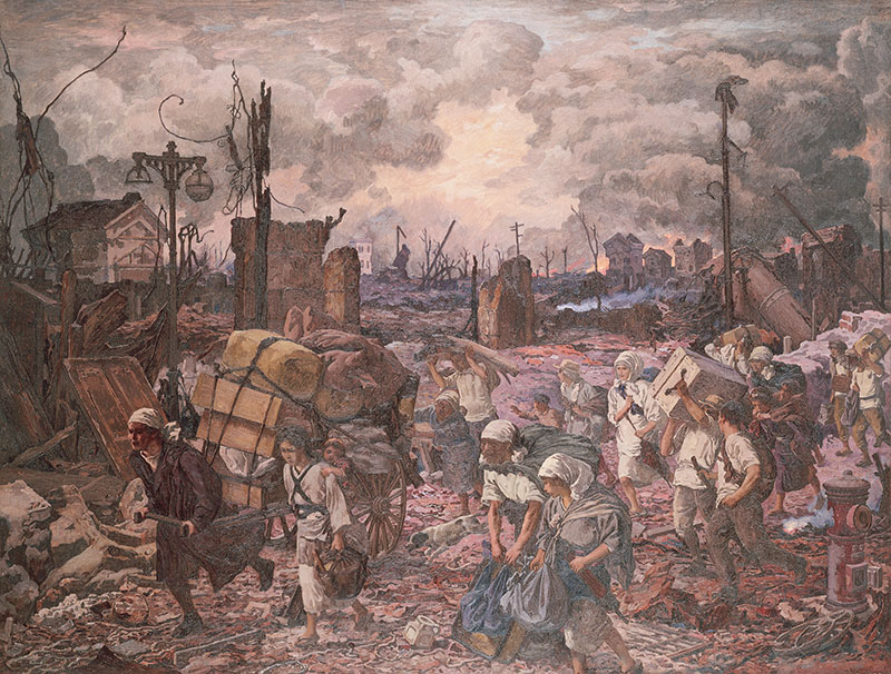 鹿子木孟郞《大正十二年九月一日》1924年(大正13)東京都現代美術館