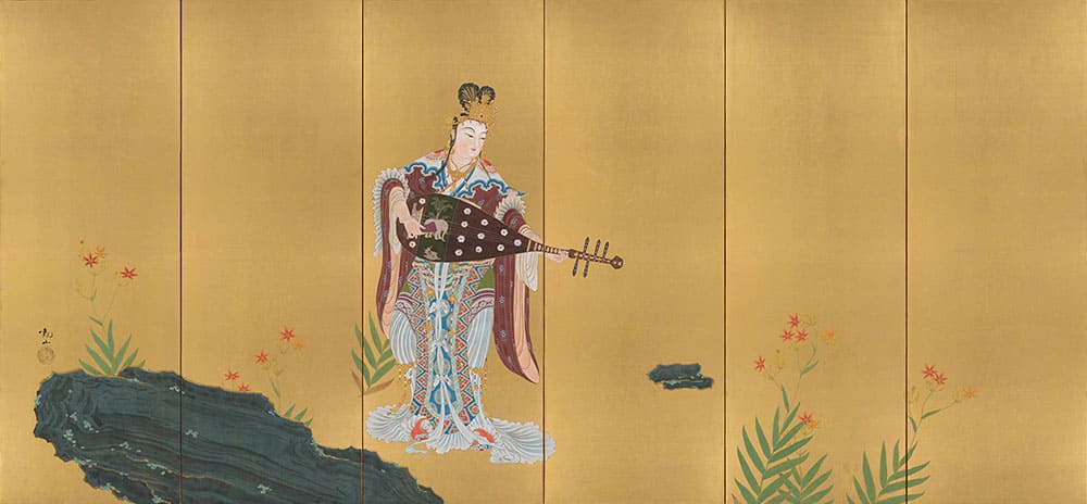 《毘沙門天　弁財天》1911（明治44）年　徳島県立近代美術館蔵