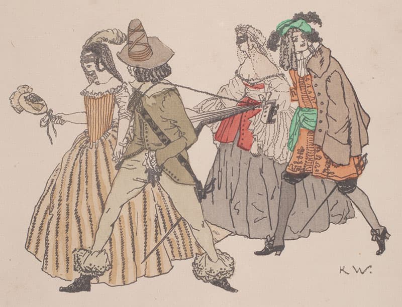 《『ホフマン物語』ジュリエッタの幕、仮面パーティー》1911年　新ビール美術館