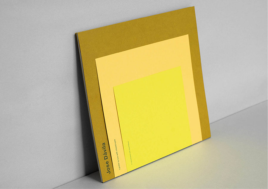 群馬県立近代美術館、日動コンテンポラリーアート　「ホセ・ダヴィラ 私は目を閉じて見るほうがいい。」のブックデザイン