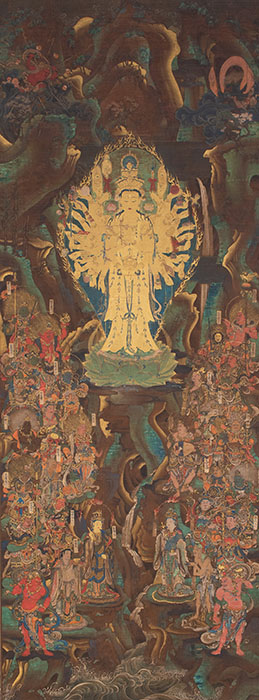 千手観音二十八部衆像　南北朝時代（14世紀）静嘉堂蔵　後期展示