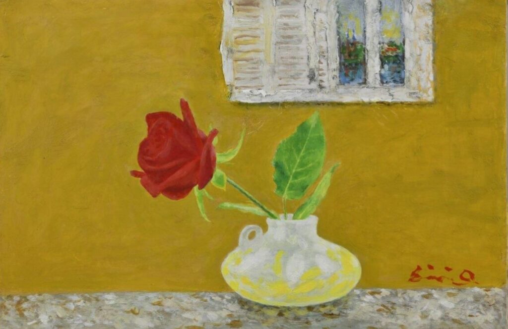 ローテンブルグの窓と赤いバラ

6号