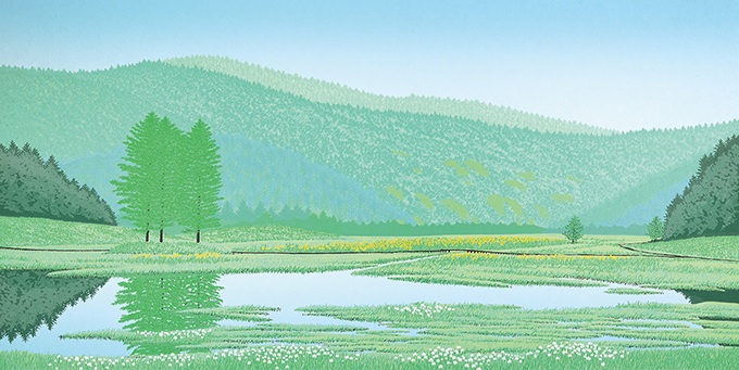 「夏の想い出」45.0×90.0cm