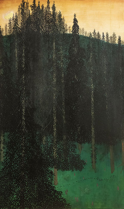 カール・ヴァルザー《森》1902-03年 新ビール美術館