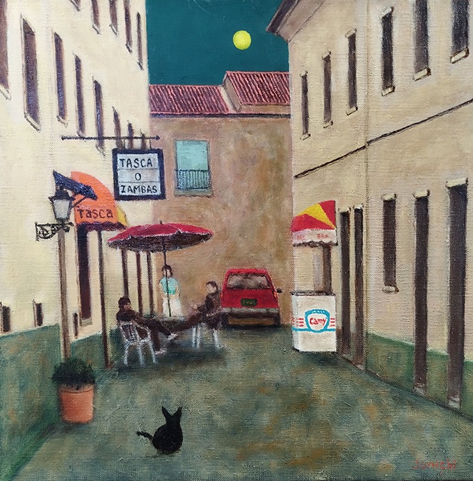 「黒猫のいる風景・ナザレ」S4号