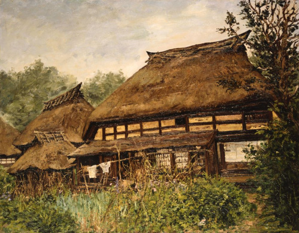 向井潤吉《叢の中の家（戸隠中社にて）》1961年　ⒸMieko Mukai 2025JAA2500135