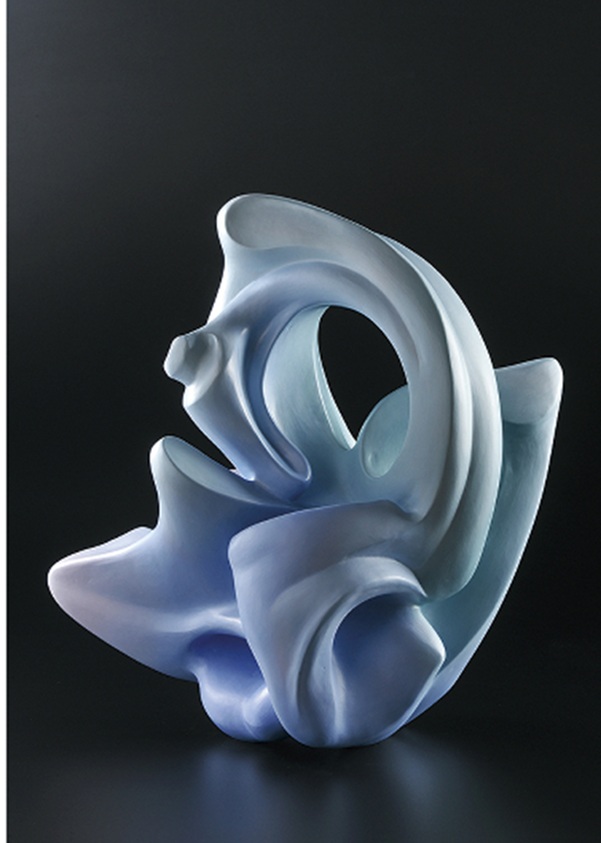 重松 あゆみ「Sky Resonance」 H55.6×W54.0×D39.2cm 陶

