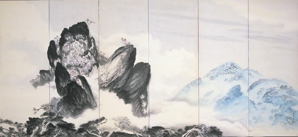 長谷川竹友《霊峰石鎚》当館蔵