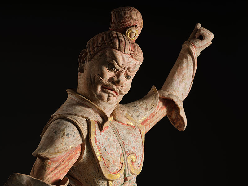 加彩神将俑　唐時代（7～8世紀）静嘉堂蔵