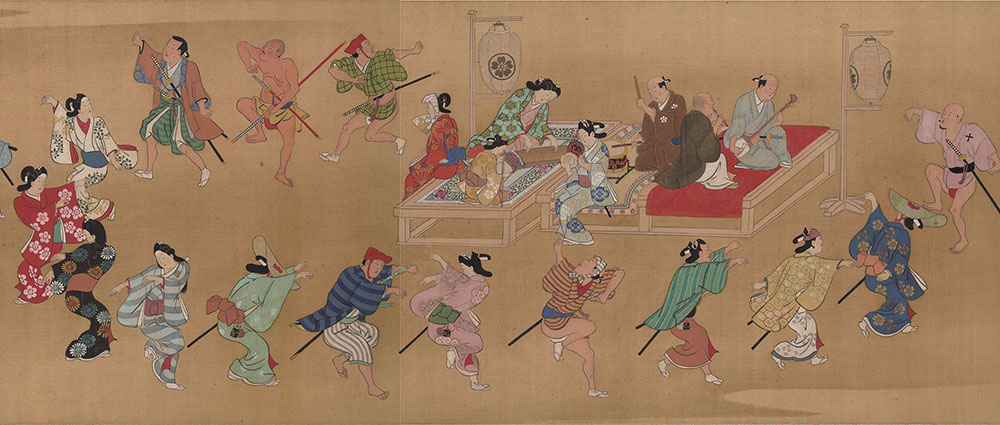 菱川師宣 《十二ヶ月風俗図巻》下巻(部分)江戸時代・元禄期(1688-1704)静嘉堂文庫美術館蔵