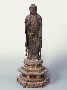 木造阿弥陀如来立像（白河市 極楽寺蔵）、白河市指定、白河市写真提供