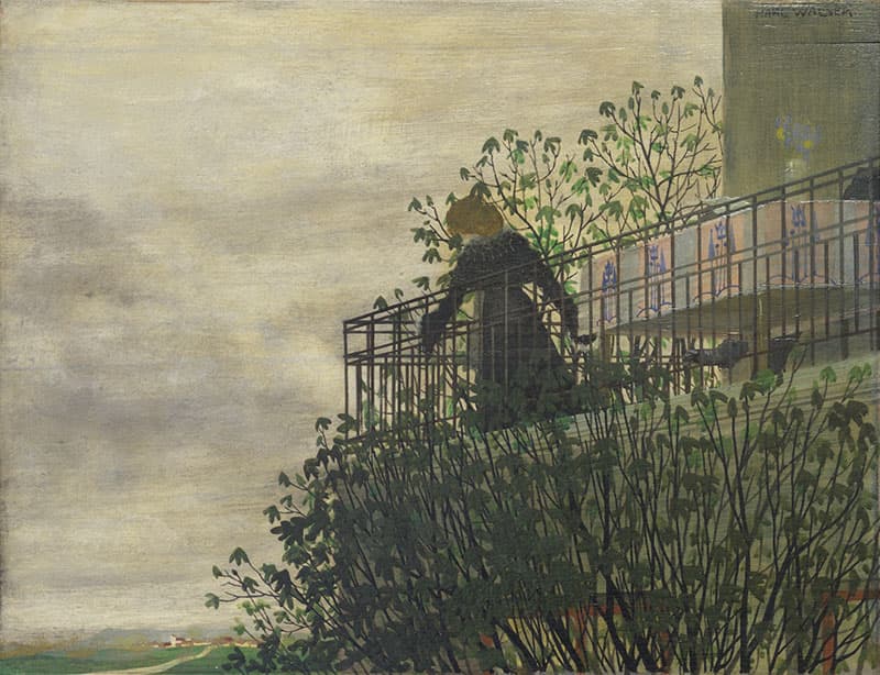 《テラスからの眺め》1900年頃　個人蔵