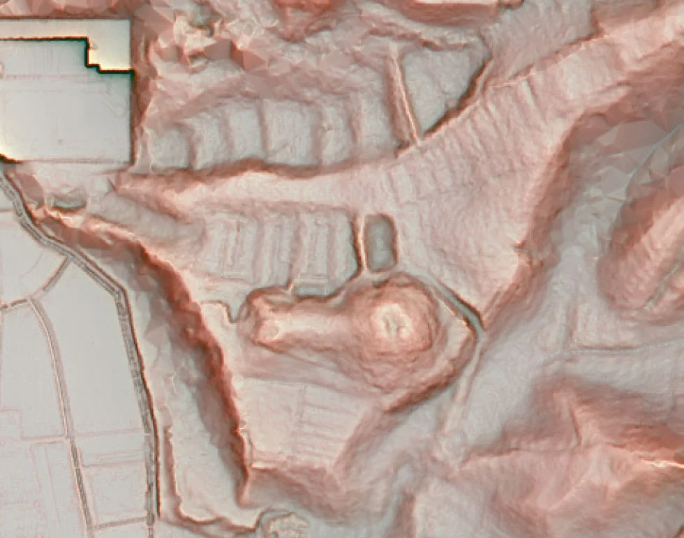 壺井丸山古墳赤色立体地図
提供:羽曳野市教育委員会