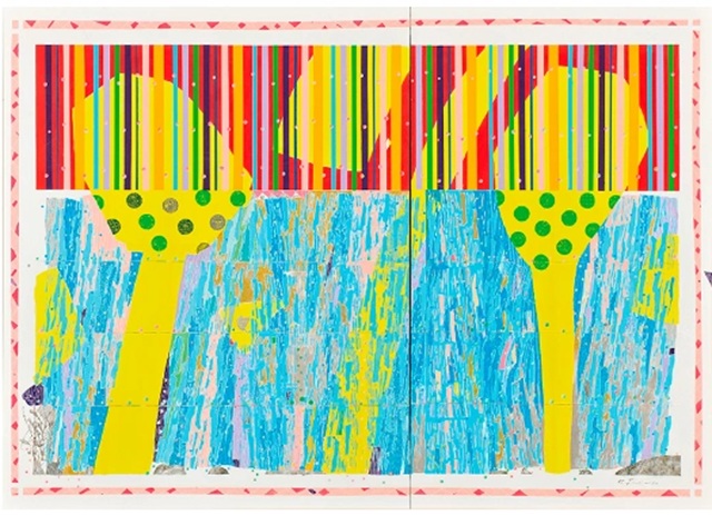 藤原護「Otonomie」（縦162×横227cm）