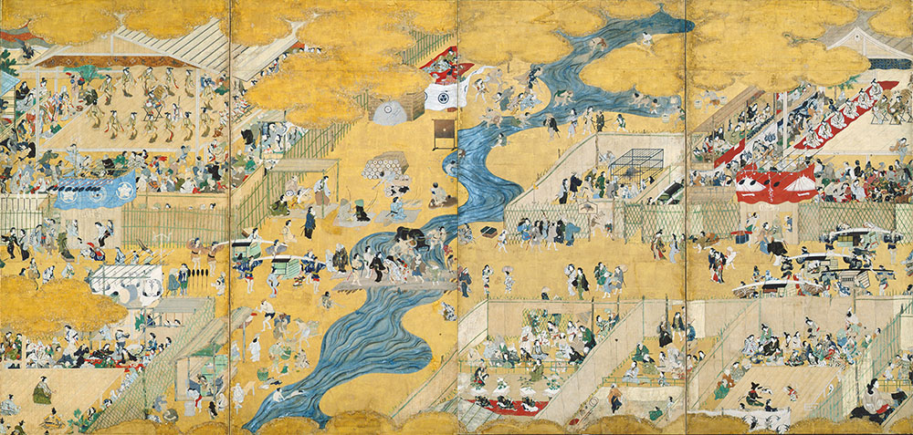 重要文化財 《四条河原遊楽図屛風》江戸時代・寛永期(1624-44頃)静嘉堂文庫美術館蔵