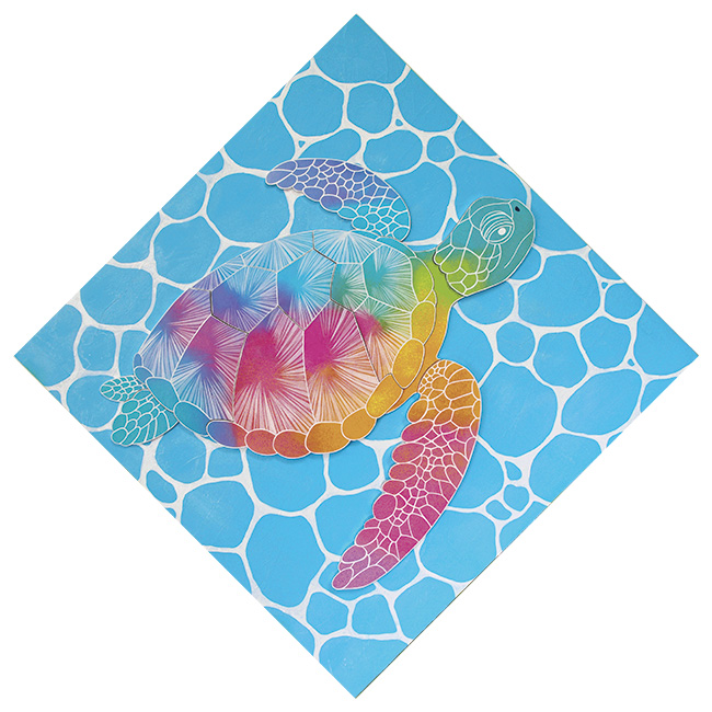 Honu Ⅷ」
S10号
アクリル絵具
スチレンボード
アルミテープ