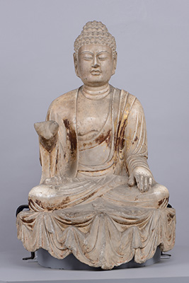 重要文化財「如来坐像」
中国 唐時代（8世紀前半）

