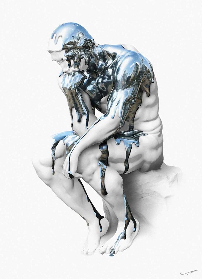 「inspiration (Ver.Silver)」50×36.5cm