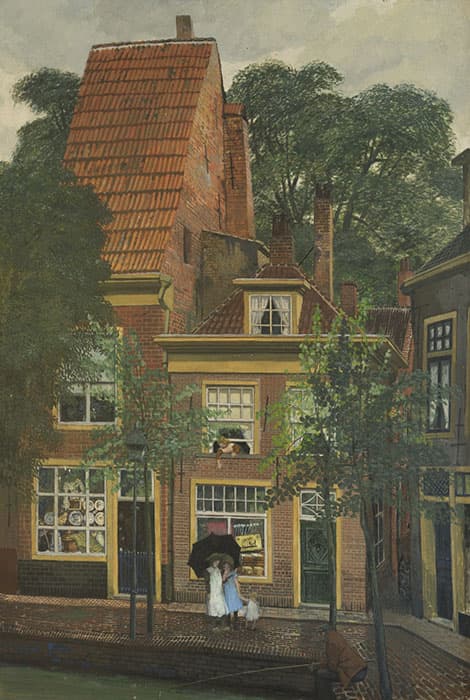 《デルフトの街角》1907年　個人蔵