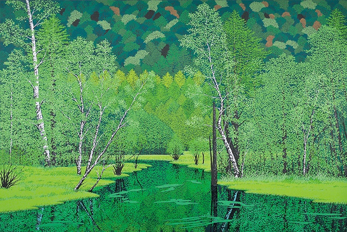 「緑の輝き」60.6×90.9cm