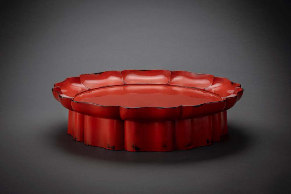 根来輪花盆
φ50.4×H12cm