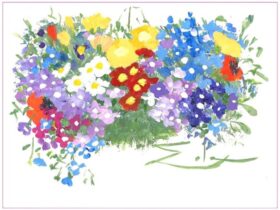 「ハッピーブルーミング」 22.9×30.5cm