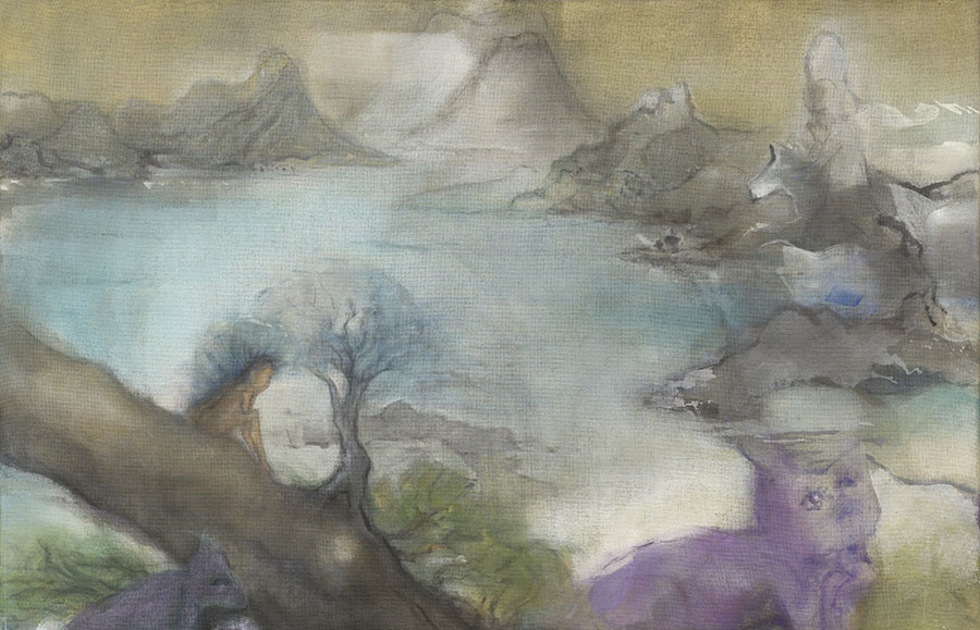 イケムラレイコ《始原I》2014-2017年、ポーラ美術館
©Leiko Ikemura