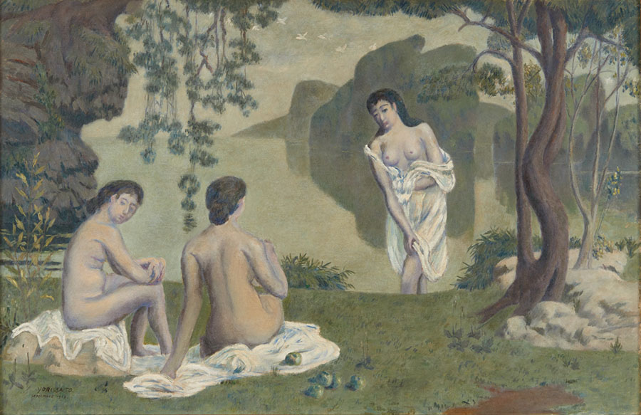 斎藤与里《朝》1915年｜油彩、カンヴァス｜埼玉県立近代美術館蔵