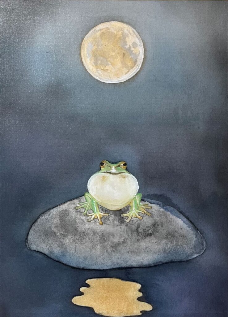 三柳 有輝

「月歌響心」

4号

絹本彩色