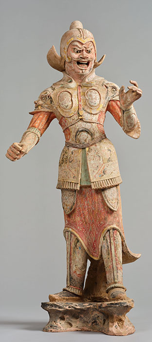 加彩神将俑　唐時代（7～8世紀）静嘉堂蔵　通期展示