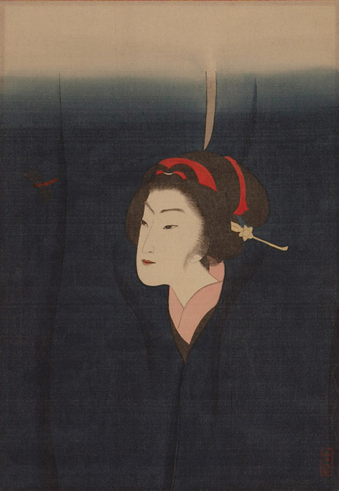 【後期展示】《赤とんぼ》昭和12(1937)年頃　絹本着色　清水三年坂美術館蔵