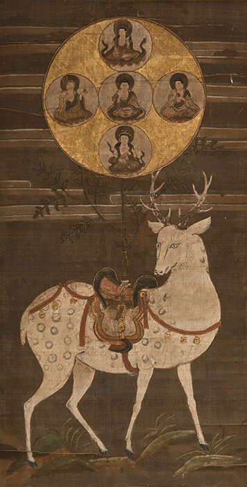 春日鹿曼荼羅（平群町福貴春日講関係資料） 江戸時代（17～18世紀） 奈良・春日大社