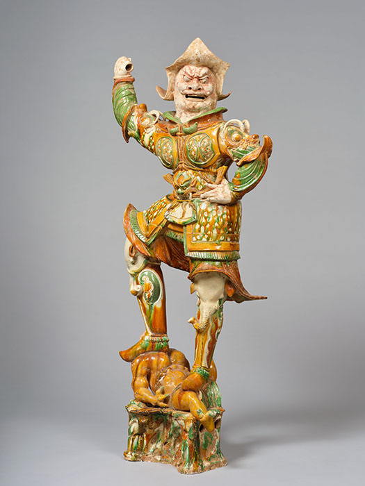 三彩神将俑　唐時代（8世紀）静嘉堂蔵　通期展示