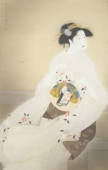北野恒富《涼み》1926年　絹本彩色　大阪中之島美術館
