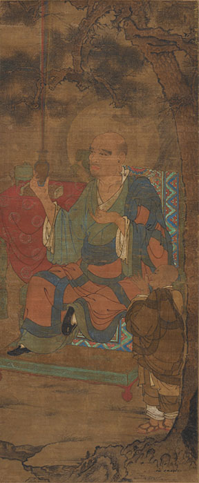 重要文化財 「十六羅漢図」のうち　第二迦諾迦伐蹉尊者　鎌倉時代（14世紀） 妙心寺　画像提供：株式会社 修美