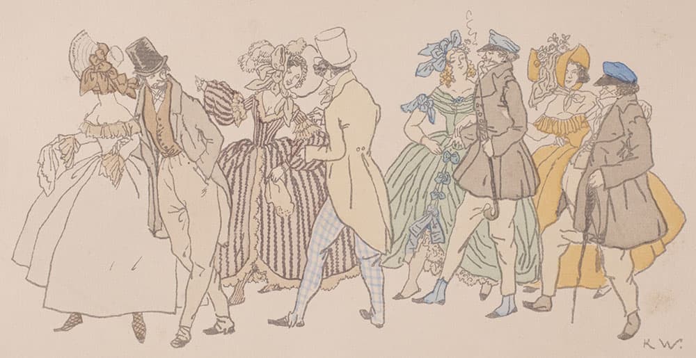 《『ラ・ボエーム』学生と少女たち》1911年　新ビール美術館