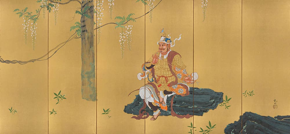 《毘沙門天　弁財天》1911（明治44）年　徳島県立近代美術館蔵