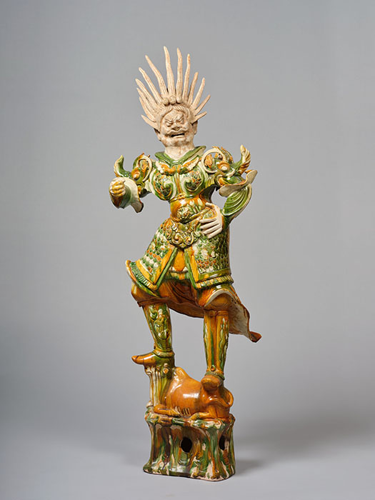 三彩神将俑　唐時代（8世紀）静嘉堂蔵　通期展示