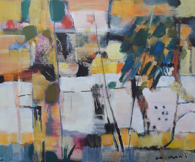 堀博喜「秋の水辺」20F