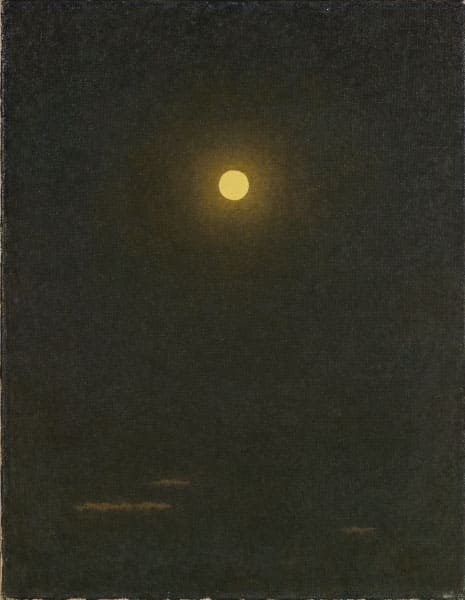 髙島野十郎《月》 昭和37(1962)年　福岡県立美術館