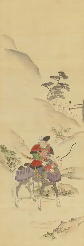 八幡太郎凱旋図 伝翠松
(大阪歴史博物館蔵)