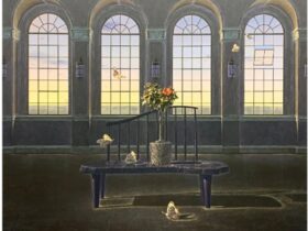 井澤幸三「Bench」（縦130.3×横162.0cm）