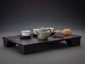 沢栗香炉台 W39×D26.7×H5.5cm