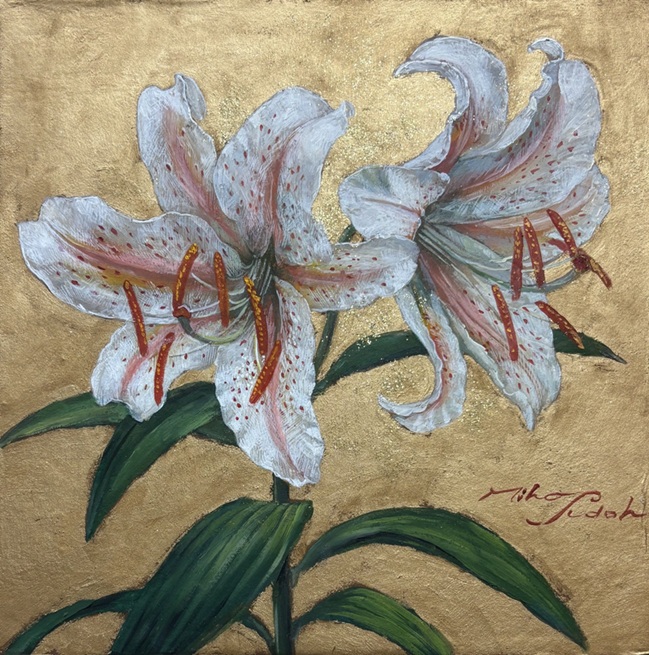 「山百合」2025年 ミクストメディア